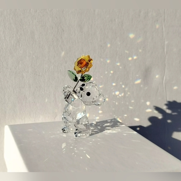 Swarovski Kris Bear A Sunflower Especially For You 2006 Figurine Sculpture - Picture 2 of 12